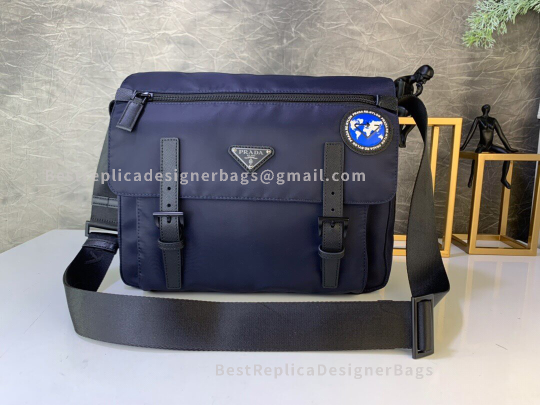 Prada Blue Nylon Bag 671
